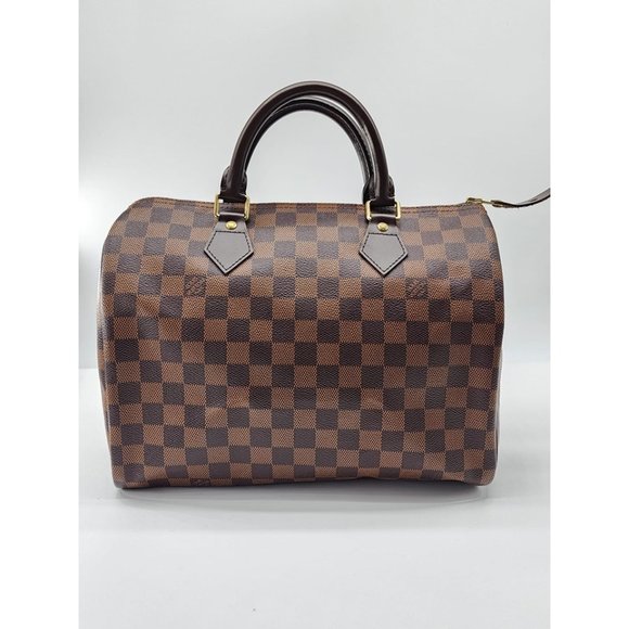 Louis Vuitton Speedy 30 Damier Ebene Canvas Tote in Like New Condition - Picture 1 of 7